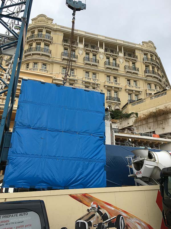 Bâches acoustiques à Monaco - Hôtel Hermitage