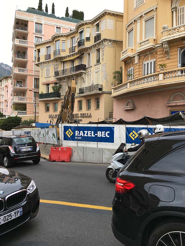 Bâches acoustiques à Monaco - Hôtel Hermitage (quartier de la gare)
