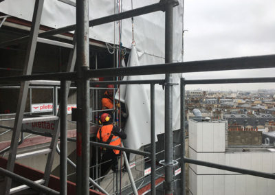 Acoustic Sheeting ideal for scaffolding (thickness 5mm) - Hotel Georgia in Paris