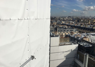 Acoustic Sheeting ideal for scaffolding (thickness 5mm) - Hotel Georgia in Paris