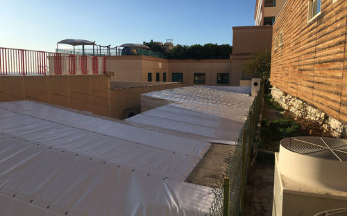 Bâches acoustiques RIGA pour l’hôpital de Monaco