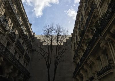 Bâches de protection de chantier à Paris - Chantier rue Vaneau à Paris