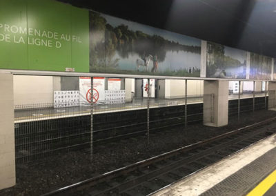 bâches acoustiques pour chantier mêtro, voirie à Paris - Gare de Lyon RER - D
