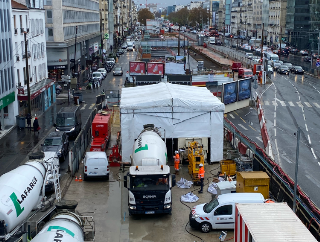 Une tente acoustique sur mesure pour les chantiers du Grand Paris