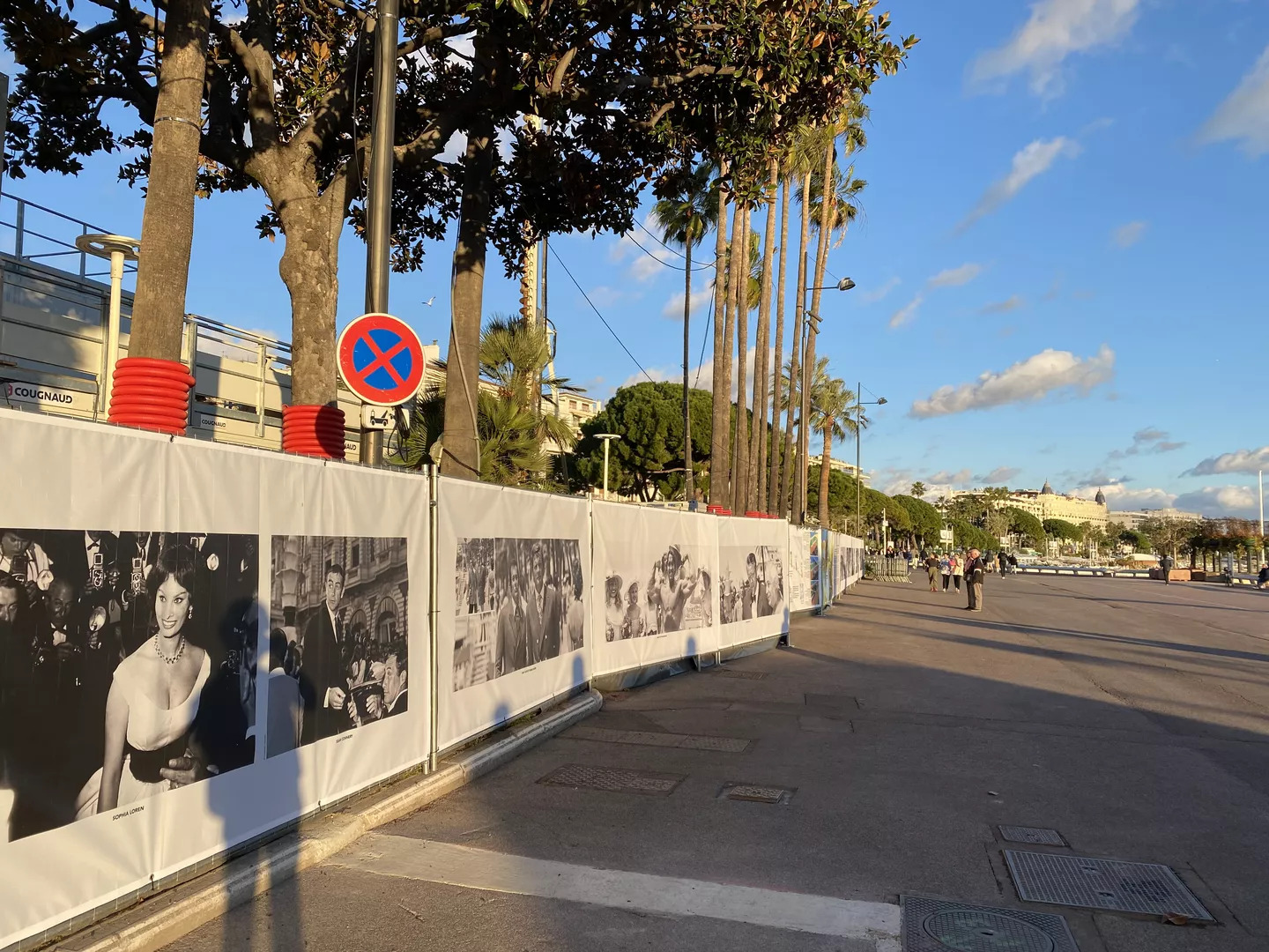 Bâche acoustique sur clôture mobile à Cannes